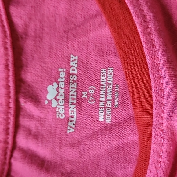 Sz 7/8 - Way to Celebrate - T-Shirt- 4 Ever Love - Red, White, & Pink - Picture 2 of 2